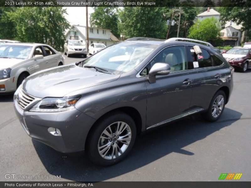 Nebula Gray Pearl / Light Gray/Ebony Birds Eye Maple 2013 Lexus RX 450h AWD