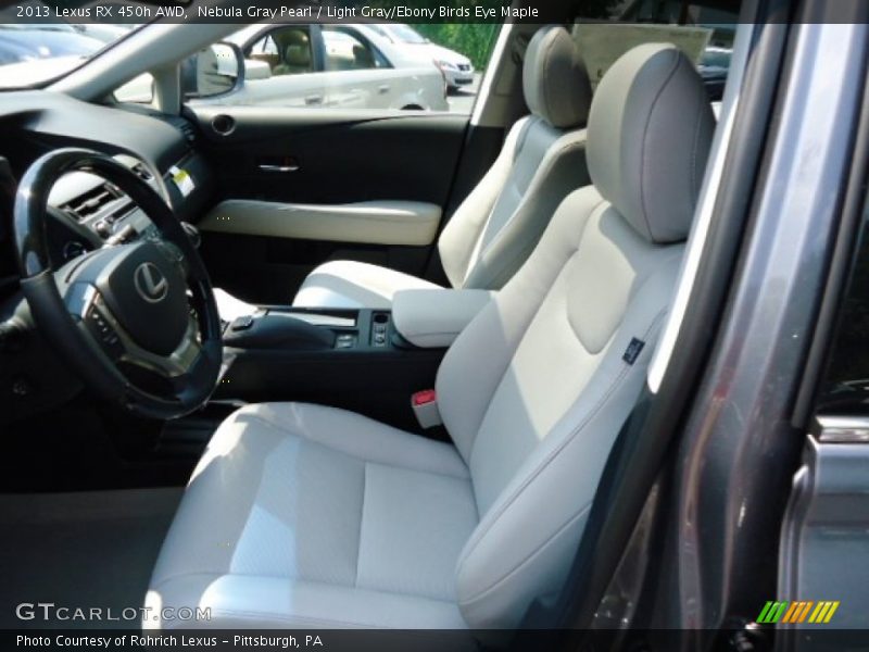 Nebula Gray Pearl / Light Gray/Ebony Birds Eye Maple 2013 Lexus RX 450h AWD