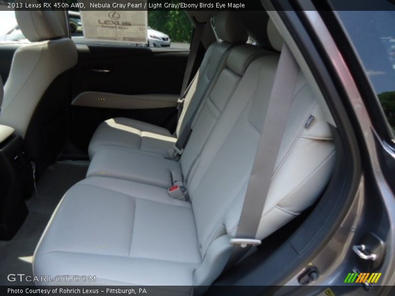 Nebula Gray Pearl / Light Gray/Ebony Birds Eye Maple 2013 Lexus RX 450h AWD