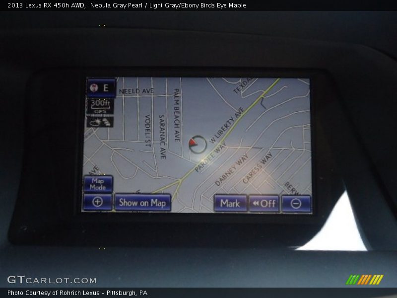 Nebula Gray Pearl / Light Gray/Ebony Birds Eye Maple 2013 Lexus RX 450h AWD