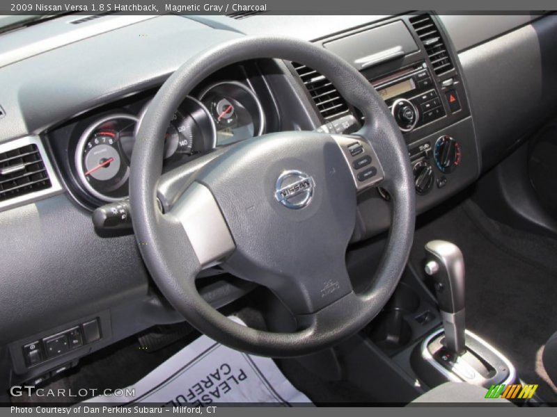 Magnetic Gray / Charcoal 2009 Nissan Versa 1.8 S Hatchback