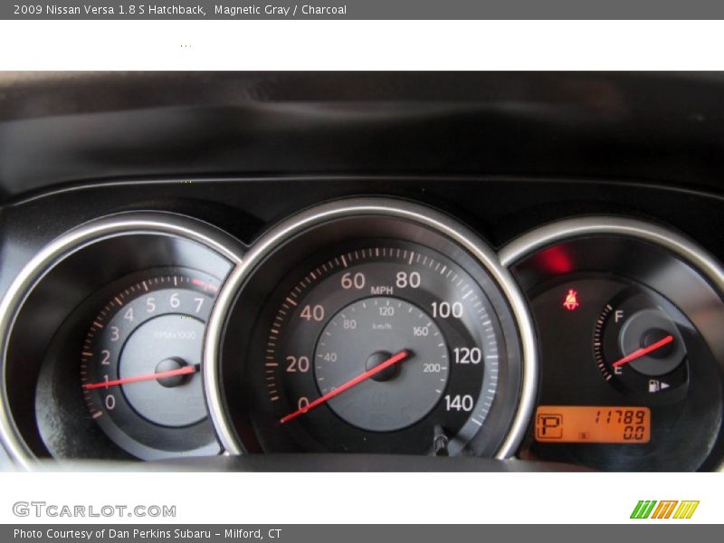 Magnetic Gray / Charcoal 2009 Nissan Versa 1.8 S Hatchback