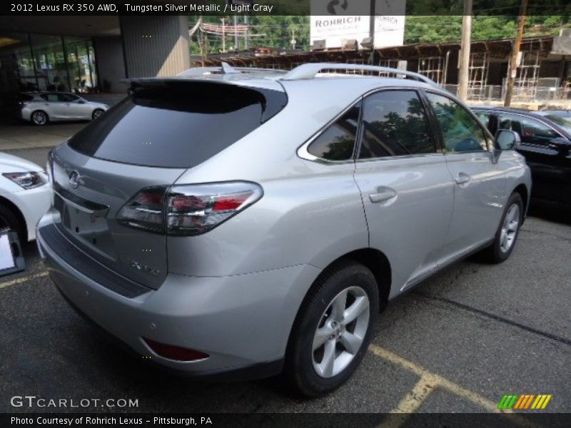 Tungsten Silver Metallic / Light Gray 2012 Lexus RX 350 AWD