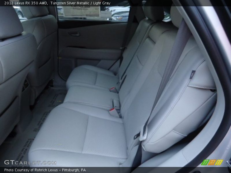Tungsten Silver Metallic / Light Gray 2012 Lexus RX 350 AWD