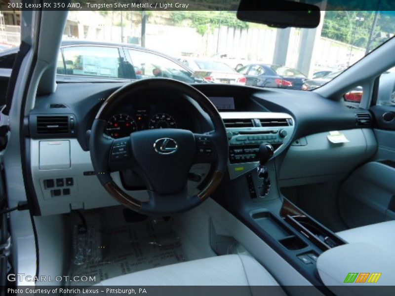 Tungsten Silver Metallic / Light Gray 2012 Lexus RX 350 AWD