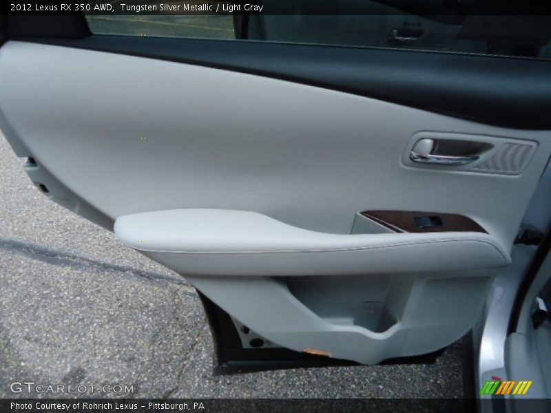 Tungsten Silver Metallic / Light Gray 2012 Lexus RX 350 AWD