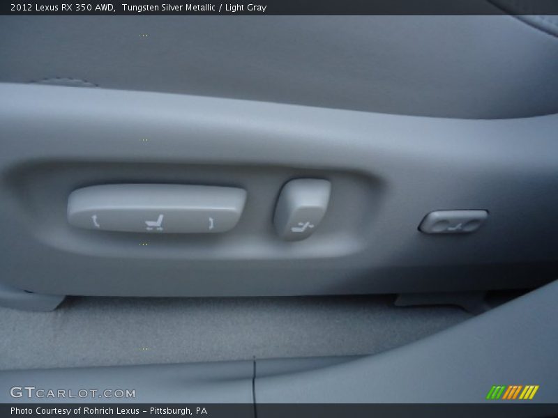 Tungsten Silver Metallic / Light Gray 2012 Lexus RX 350 AWD