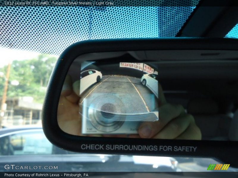 Tungsten Silver Metallic / Light Gray 2012 Lexus RX 350 AWD