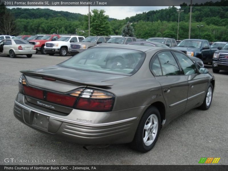 Light Bronzemist Metallic / Taupe 2001 Pontiac Bonneville SE