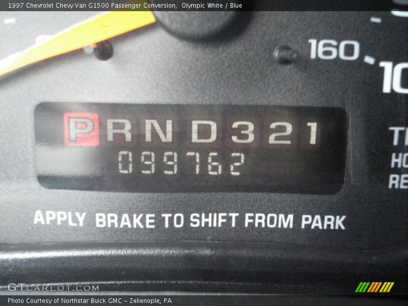 Olympic White / Blue 1997 Chevrolet Chevy Van G1500 Passenger Conversion