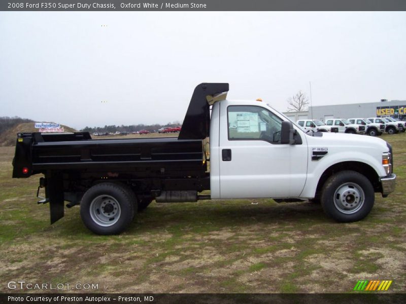 Oxford White / Medium Stone 2008 Ford F350 Super Duty Chassis