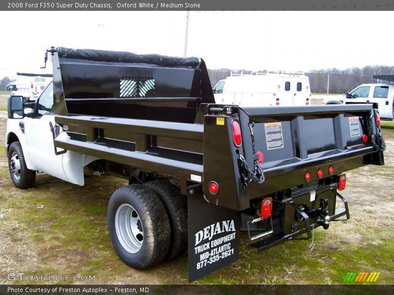 Oxford White / Medium Stone 2008 Ford F350 Super Duty Chassis