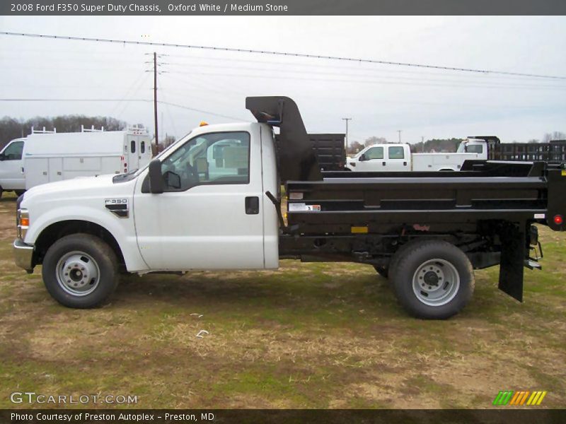 Oxford White / Medium Stone 2008 Ford F350 Super Duty Chassis