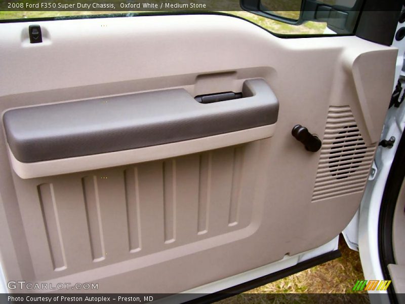 Oxford White / Medium Stone 2008 Ford F350 Super Duty Chassis