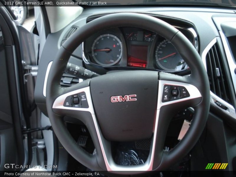 Quicksilver Metallic / Jet Black 2012 GMC Terrain SLE AWD