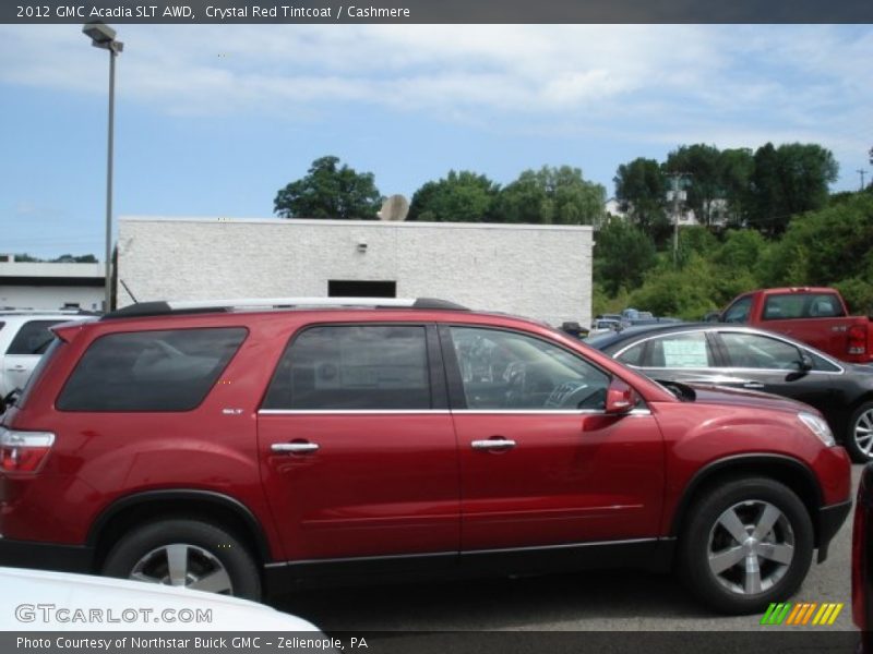 Crystal Red Tintcoat / Cashmere 2012 GMC Acadia SLT AWD