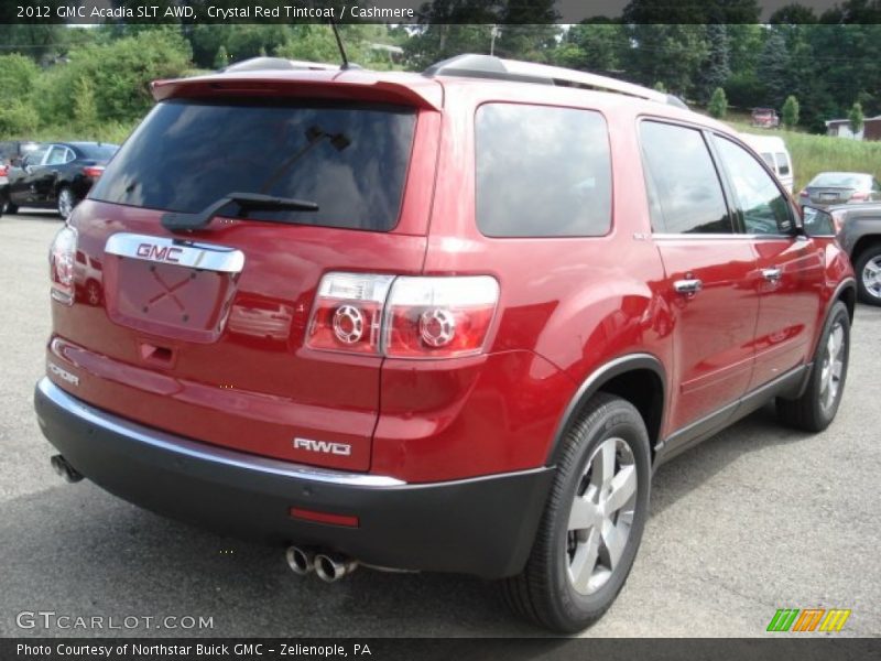 Crystal Red Tintcoat / Cashmere 2012 GMC Acadia SLT AWD