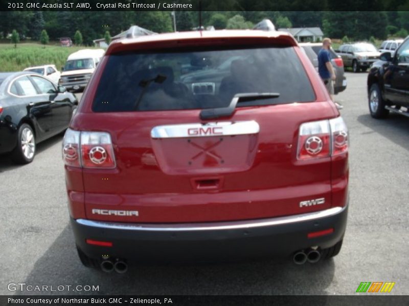 Crystal Red Tintcoat / Cashmere 2012 GMC Acadia SLT AWD