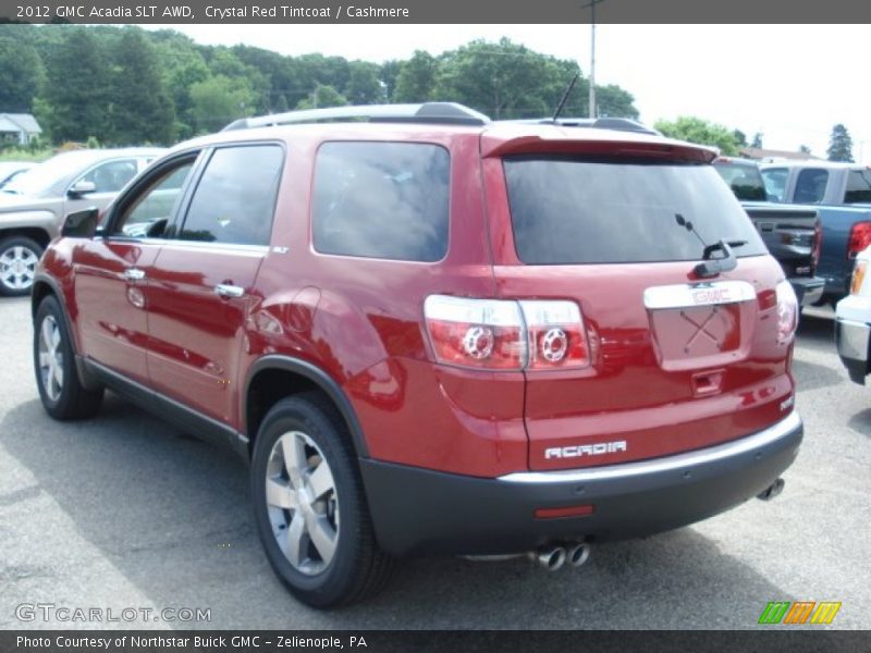 Crystal Red Tintcoat / Cashmere 2012 GMC Acadia SLT AWD
