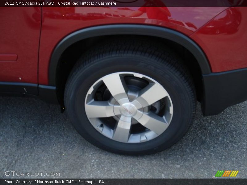 Crystal Red Tintcoat / Cashmere 2012 GMC Acadia SLT AWD
