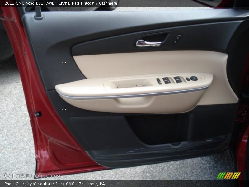 Crystal Red Tintcoat / Cashmere 2012 GMC Acadia SLT AWD