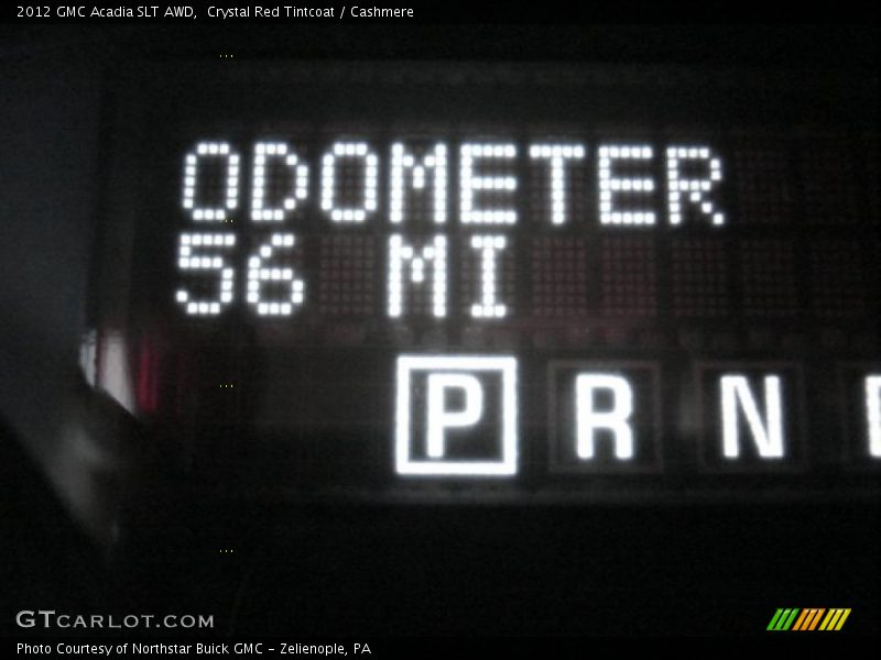 Crystal Red Tintcoat / Cashmere 2012 GMC Acadia SLT AWD