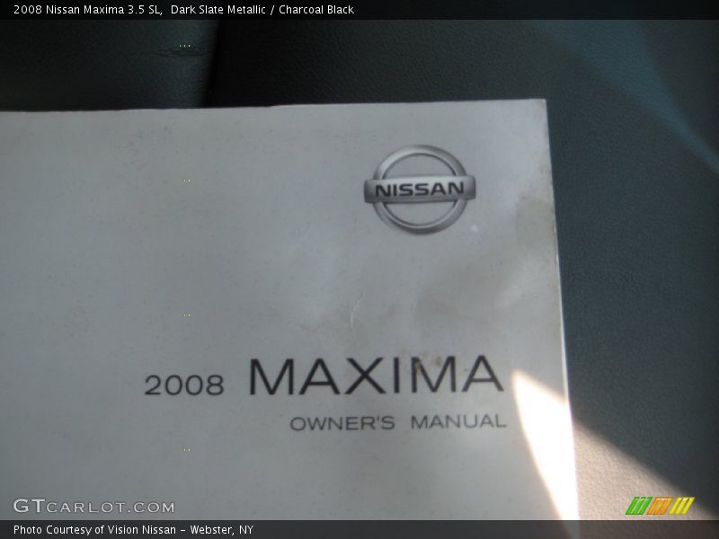 Dark Slate Metallic / Charcoal Black 2008 Nissan Maxima 3.5 SL
