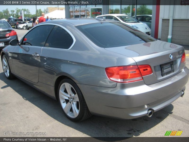 Space Grey Metallic / Black 2008 BMW 3 Series 335xi Coupe