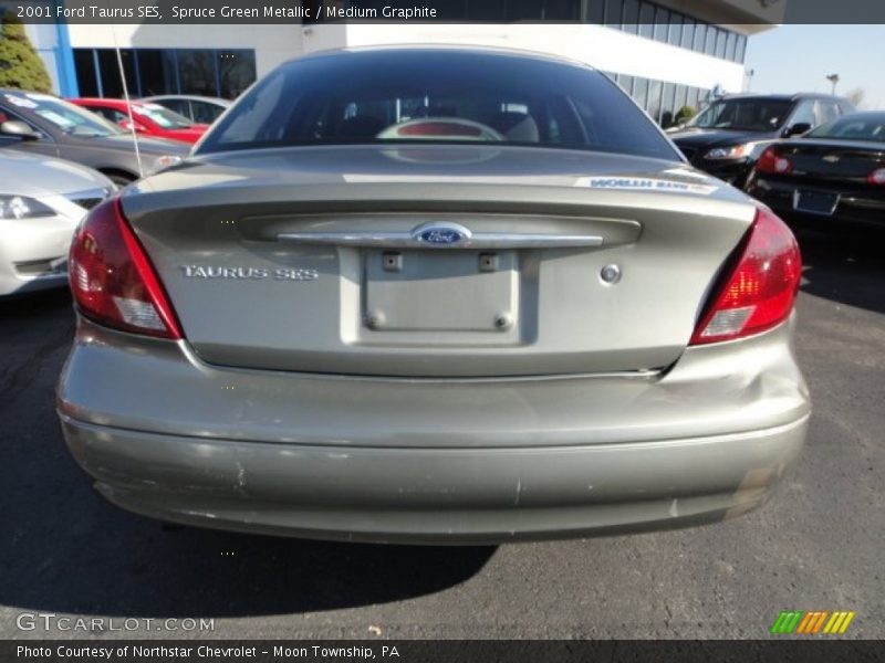 Spruce Green Metallic / Medium Graphite 2001 Ford Taurus SES
