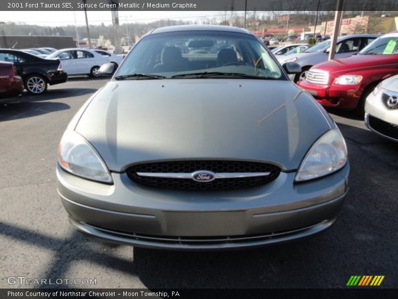Spruce Green Metallic / Medium Graphite 2001 Ford Taurus SES