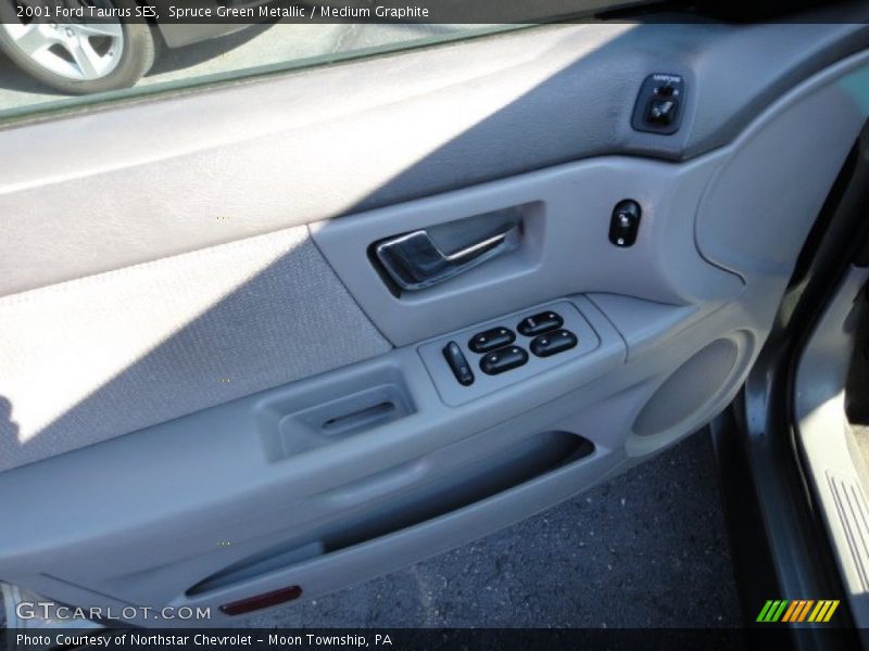Spruce Green Metallic / Medium Graphite 2001 Ford Taurus SES