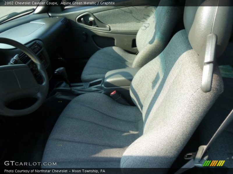 Alpine Green Metallic / Graphite 2002 Chevrolet Cavalier Coupe