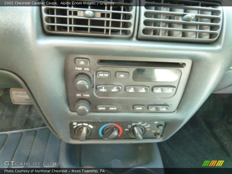 Alpine Green Metallic / Graphite 2002 Chevrolet Cavalier Coupe