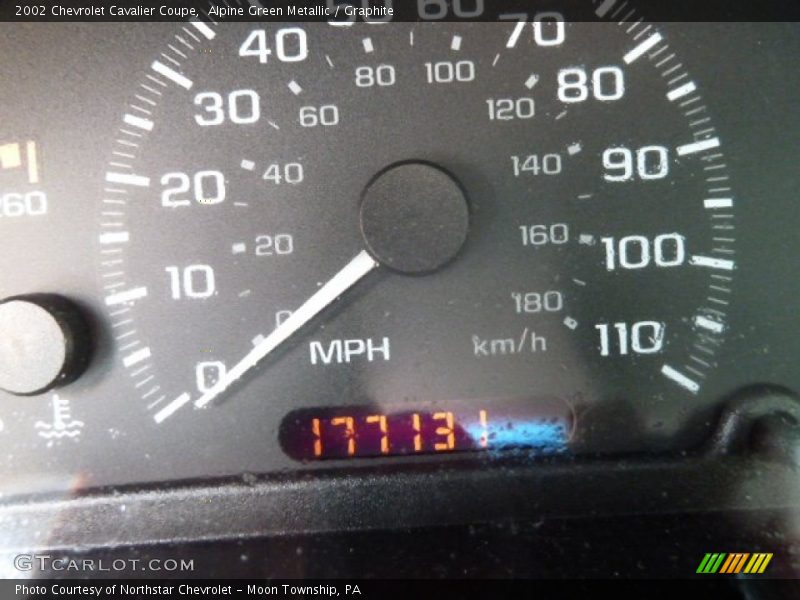 Alpine Green Metallic / Graphite 2002 Chevrolet Cavalier Coupe