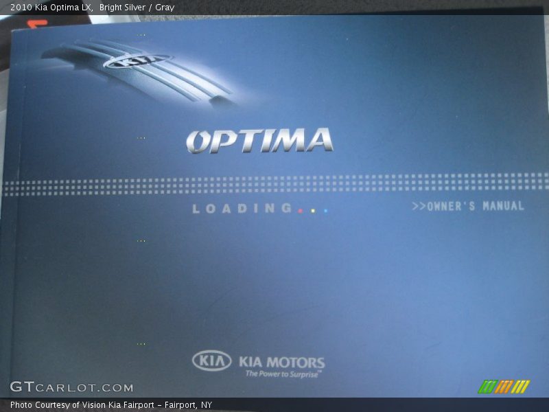 Bright Silver / Gray 2010 Kia Optima LX