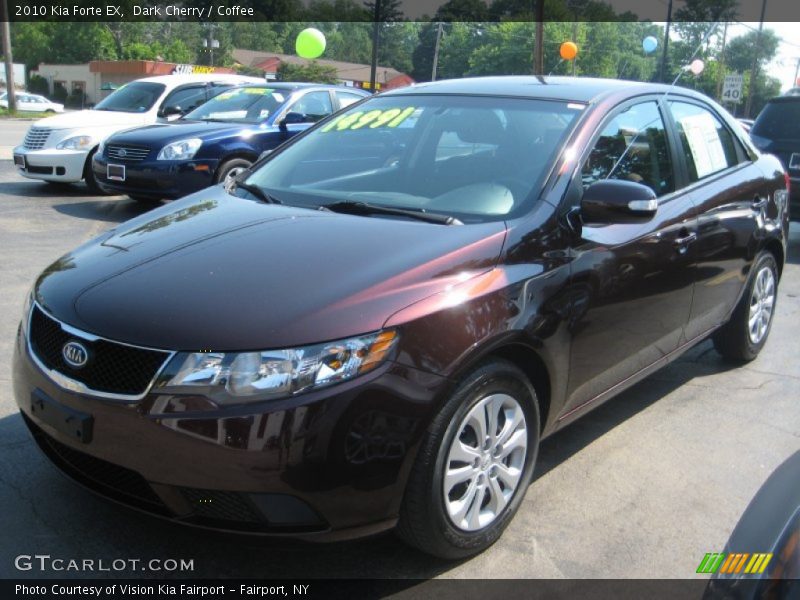 Dark Cherry / Coffee 2010 Kia Forte EX