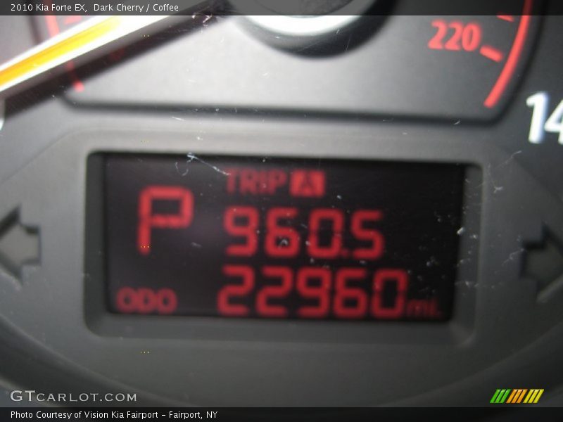 Dark Cherry / Coffee 2010 Kia Forte EX
