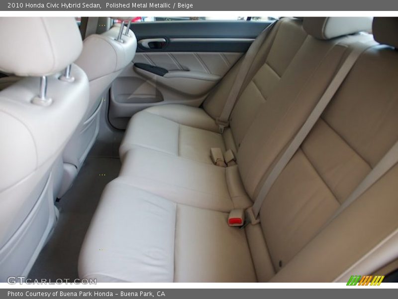 Polished Metal Metallic / Beige 2010 Honda Civic Hybrid Sedan