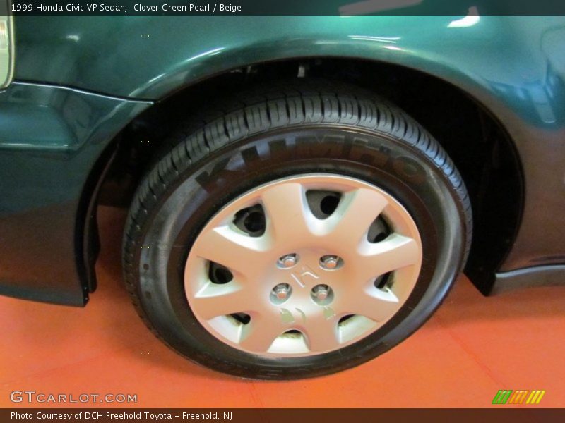 Clover Green Pearl / Beige 1999 Honda Civic VP Sedan