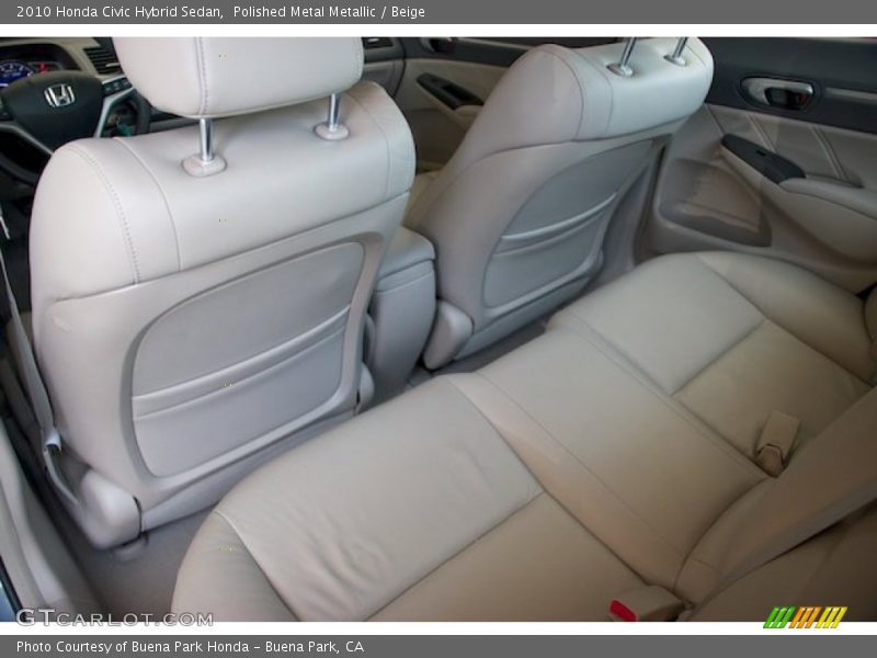 Polished Metal Metallic / Beige 2010 Honda Civic Hybrid Sedan