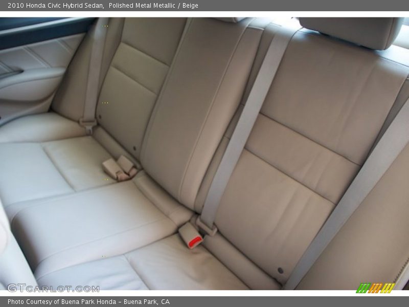 Polished Metal Metallic / Beige 2010 Honda Civic Hybrid Sedan