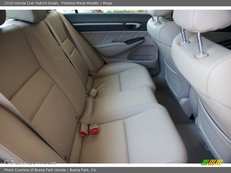 Polished Metal Metallic / Beige 2010 Honda Civic Hybrid Sedan