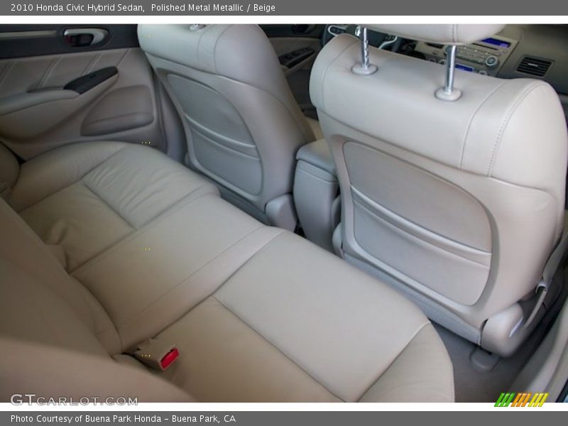 Polished Metal Metallic / Beige 2010 Honda Civic Hybrid Sedan