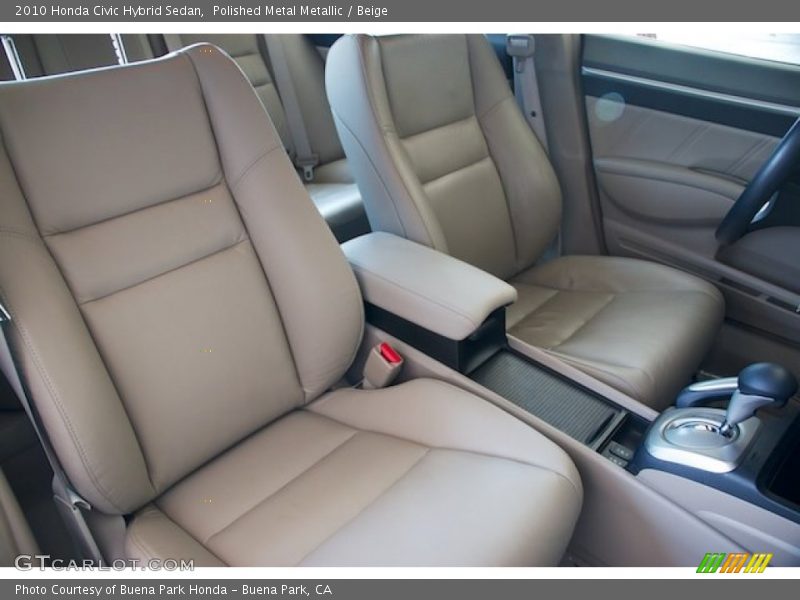 Polished Metal Metallic / Beige 2010 Honda Civic Hybrid Sedan
