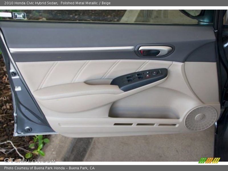 Polished Metal Metallic / Beige 2010 Honda Civic Hybrid Sedan