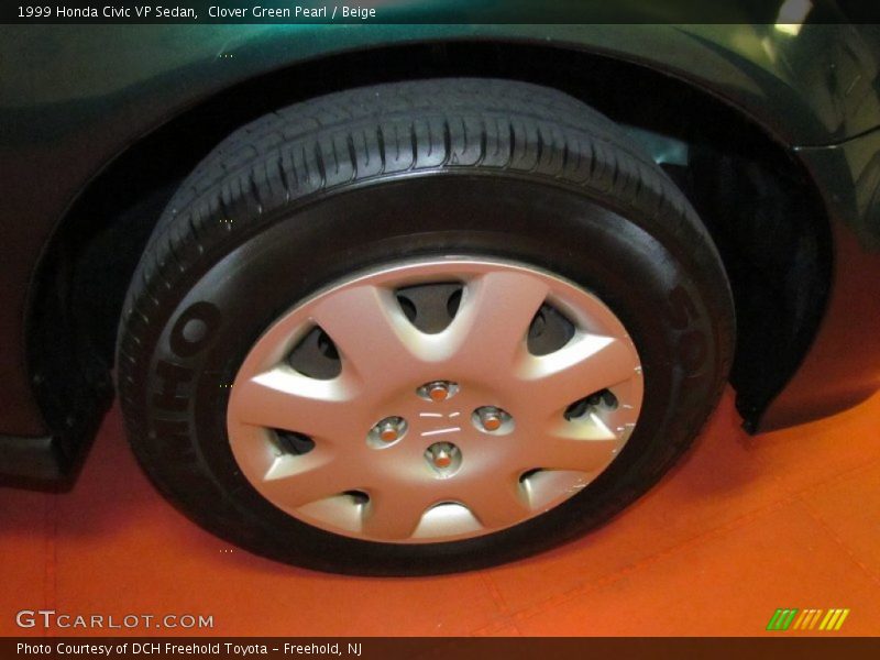 Clover Green Pearl / Beige 1999 Honda Civic VP Sedan