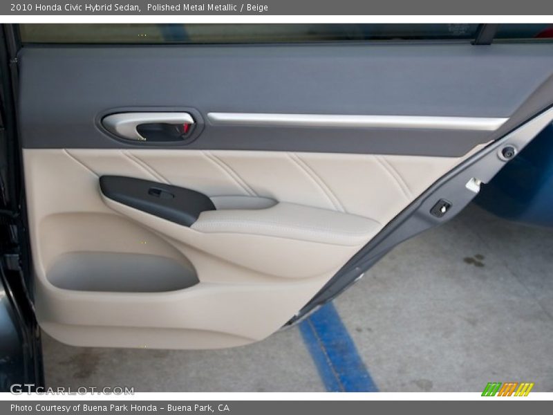 Polished Metal Metallic / Beige 2010 Honda Civic Hybrid Sedan