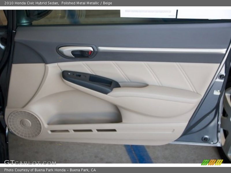 Polished Metal Metallic / Beige 2010 Honda Civic Hybrid Sedan