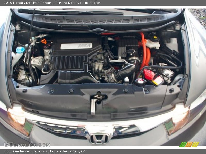 Polished Metal Metallic / Beige 2010 Honda Civic Hybrid Sedan