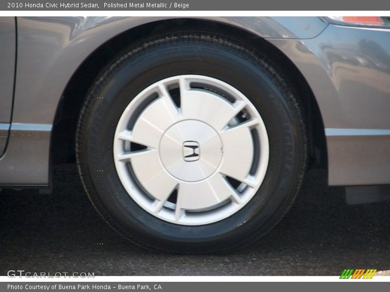 Polished Metal Metallic / Beige 2010 Honda Civic Hybrid Sedan